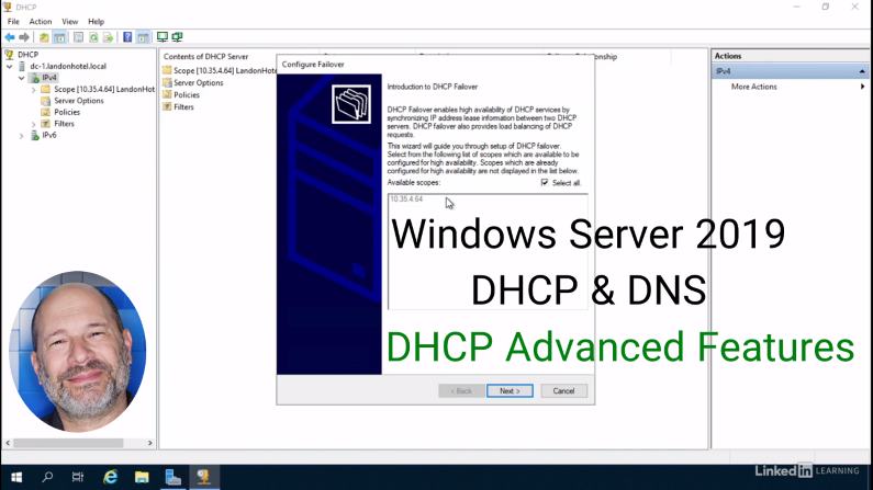 تنظیمات پیشرفته DHCP ویندوز سرور 2019